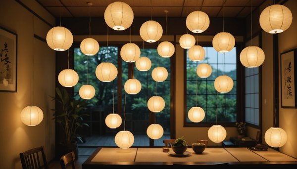 Illuminate your home with elegant japanese paper lights